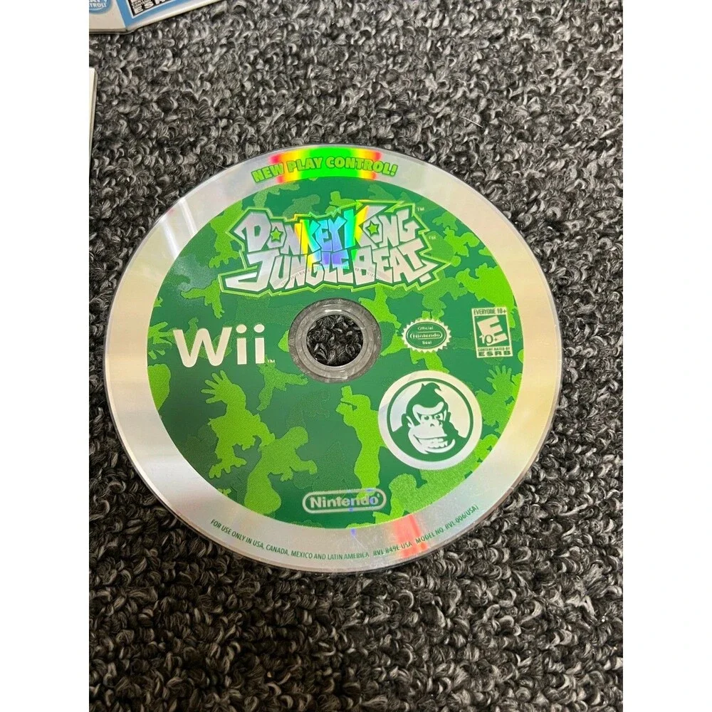 Donkey Kong Jungle Beat (Nintendo Wii, 2009) Complete w/Manual CIB - Tested
